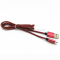 Reversible USB a Male to Micro Data Charge Cable